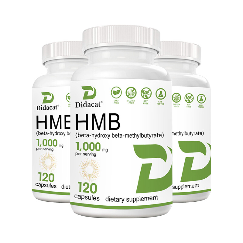 HMB (Beta-Hydroxy Beta-Methylbutyric) 1000mg 30 To 120 Capsules, Muscle Growth