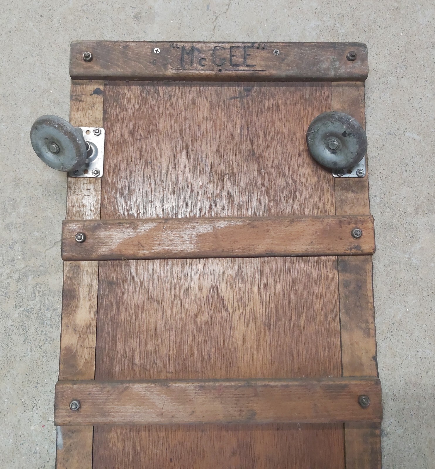 Vtg Mac Tools Wooden Creeper Dolly