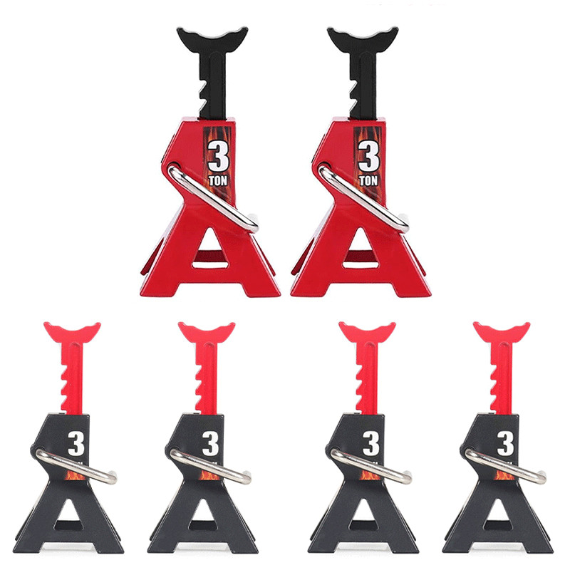 2/4PCS 1:10 Scale Metal Jack Stands Repairing Tool For Axial SCX10 TRX4 RC Car