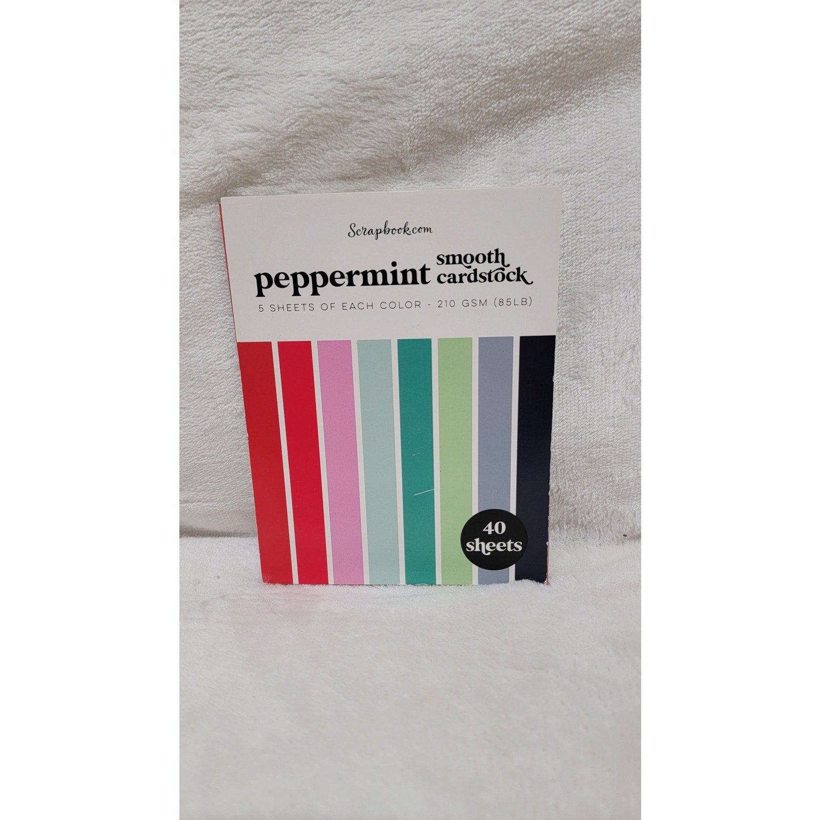 Scrapbook Peppermint Smooth Cardstock 210 GSM (85 LB) 14/40 sheets 4.25x5.5