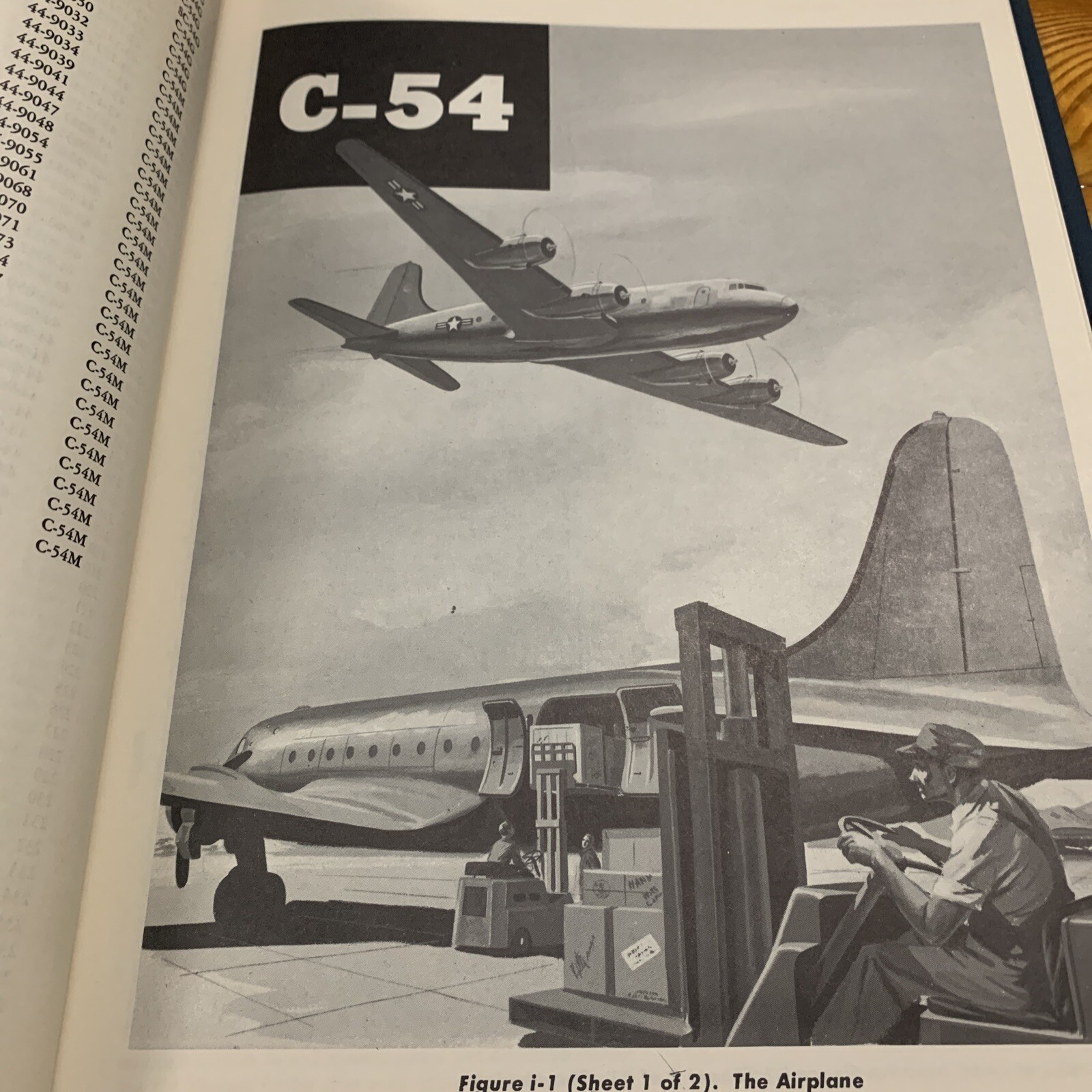 USAF Series C-54 (DC-4) Maintenance Handbook: Instruments Mint CONDITION 1956