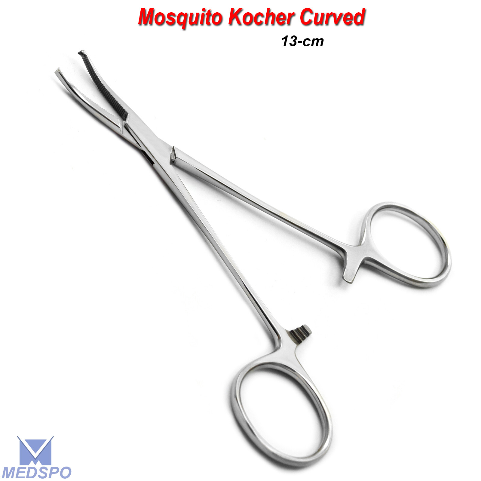 Surgical Kocher Straight Mosquito Forceps 13-cm Teeth Hemostat Instruments CE