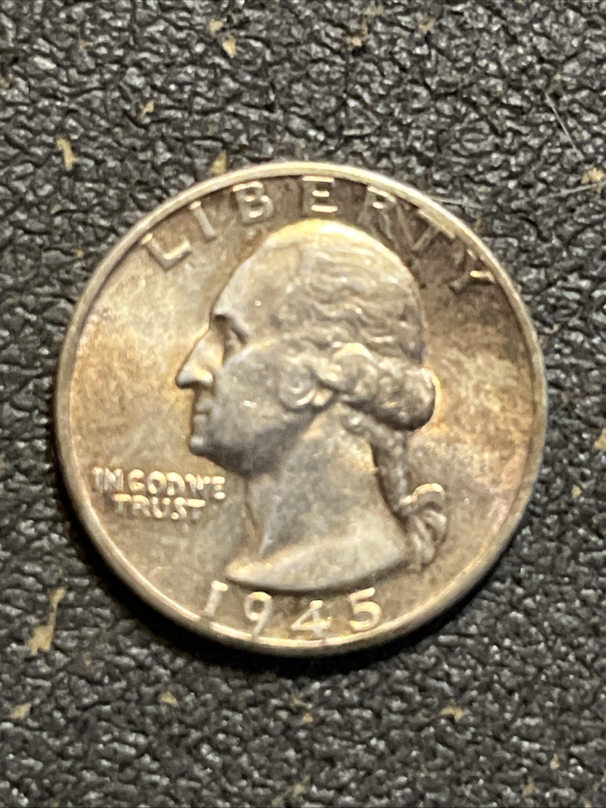 Uncirculated 1945 Philadelphia Mint Silver Washington Quarter