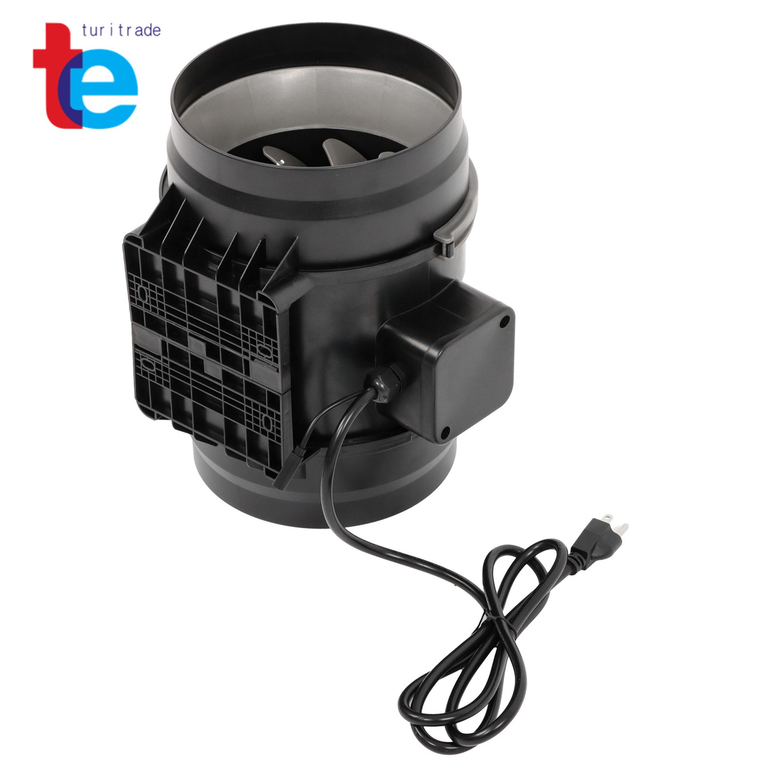 Inline Duct Fan Plastic ABS 8" 807CFM Temperature & Humidity Controller EC Motor
