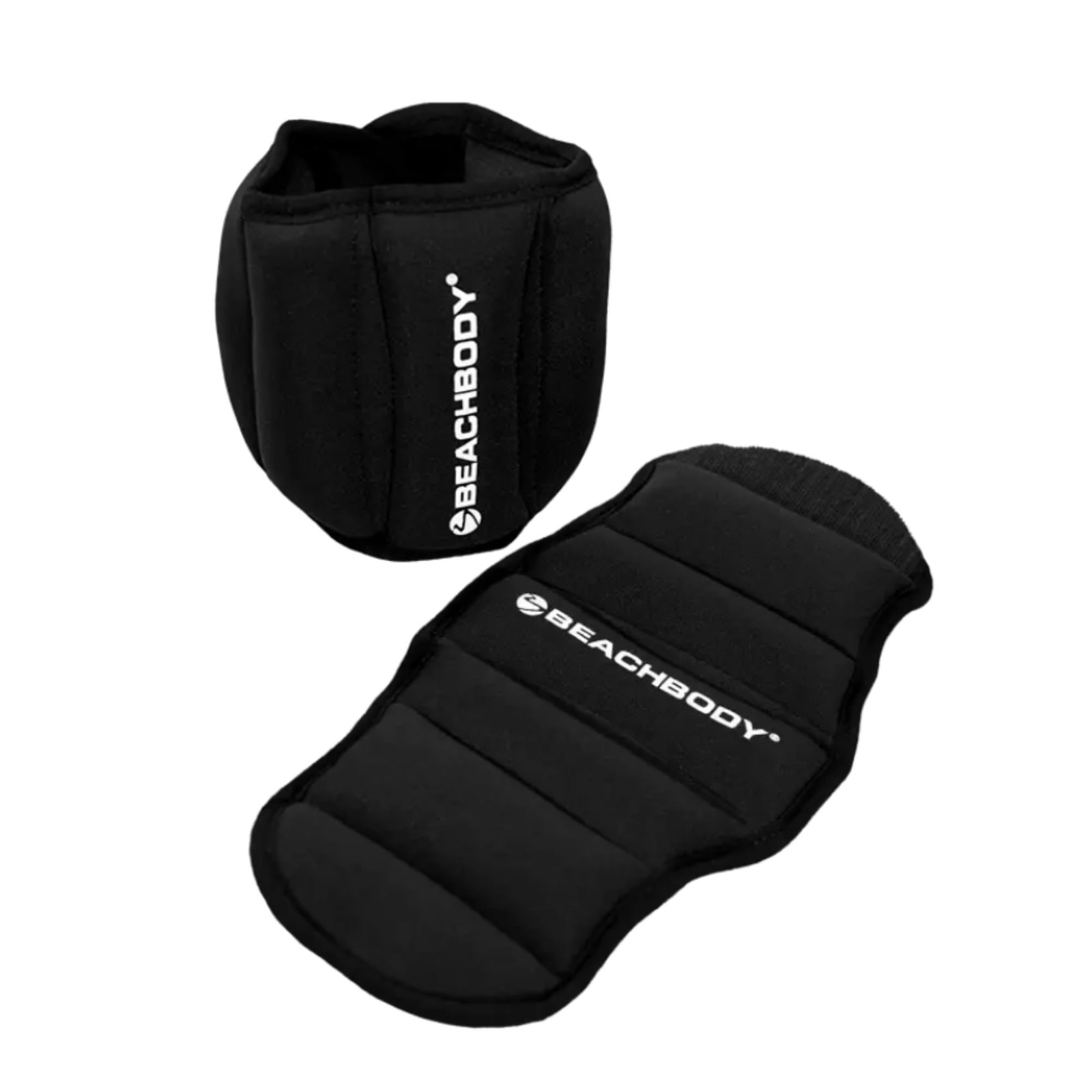 BODi 2lb Ankle Weights, Adjustable Strap and Wrist Workout 2 lb, Black