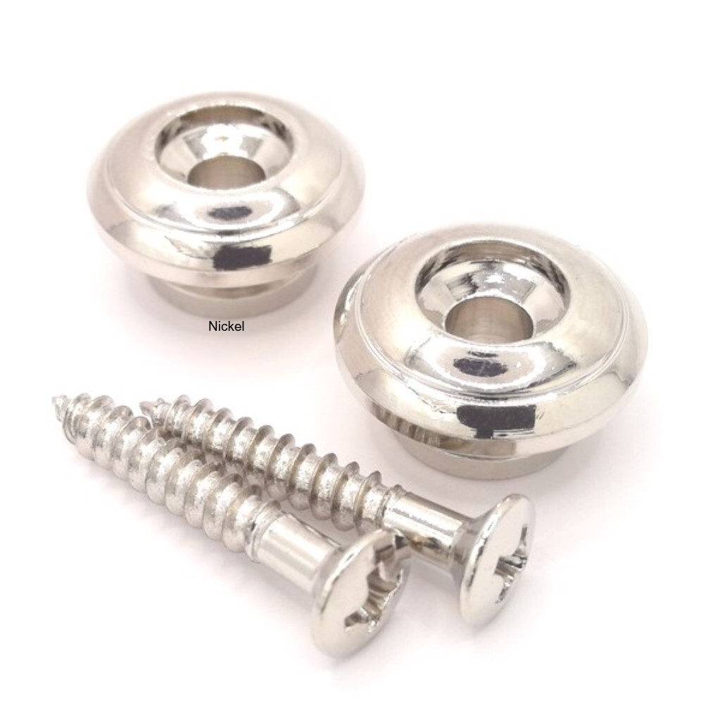 True Custom Shop® Oversized 17mm Strap Buttons for Gibson Guitars & Bass Nickel