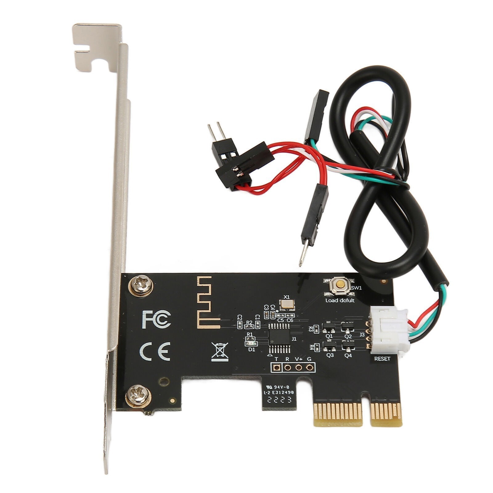 Computer Power Reset Switch PCIE Card Precise Control Thickened Gold Pin APP