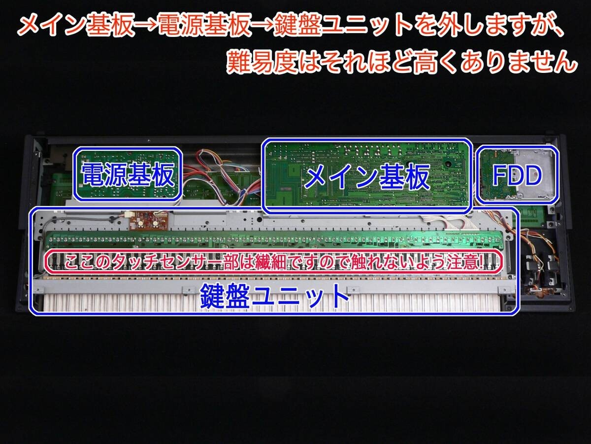 YAMAHA DX7II FD/D Black LED LCD Display Replacement Module New from Japan