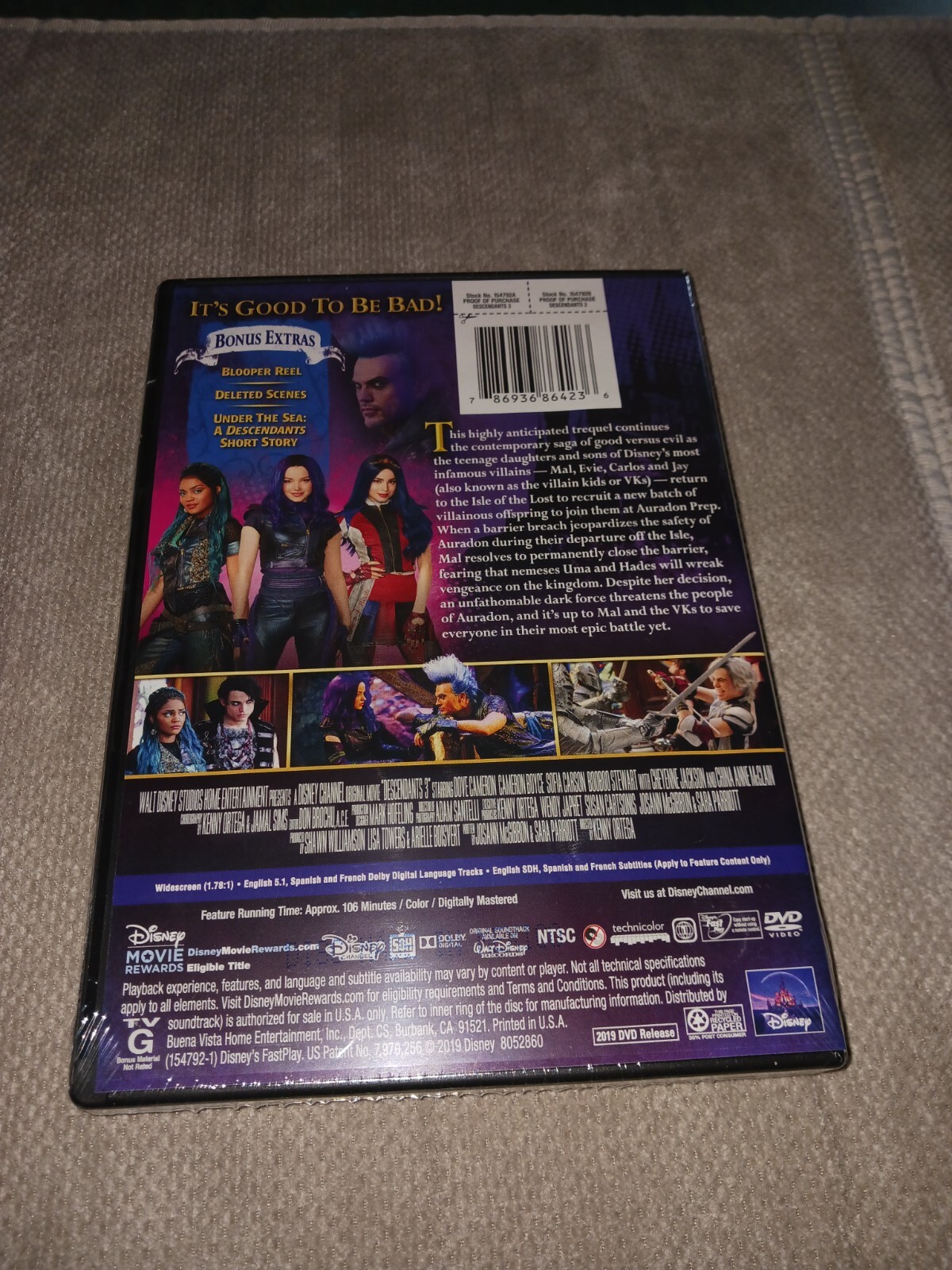 Descendants 3 FACTORY SEALED (DVD, 2019)
