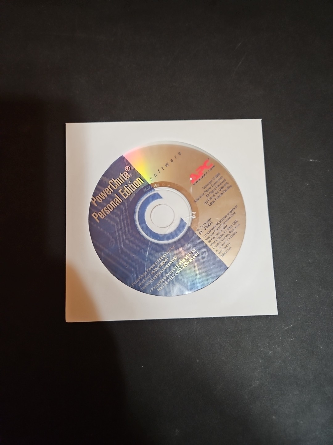 2004 APC PowerChute Personal Edition CD Software