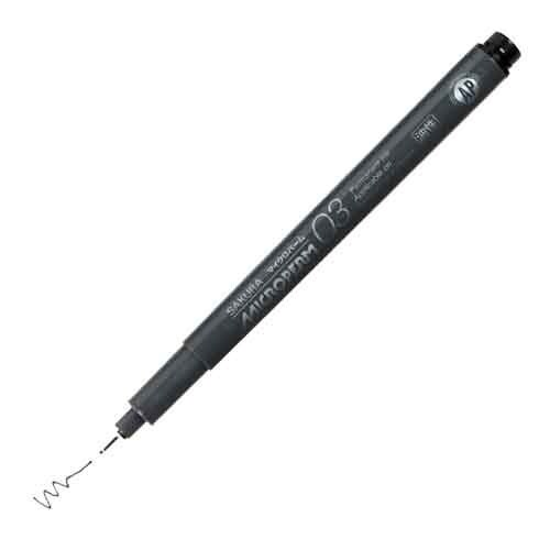 Sakura MicroPerm Ultra Fine Line 0.35mm Black Office School Writing Draw Cartoon