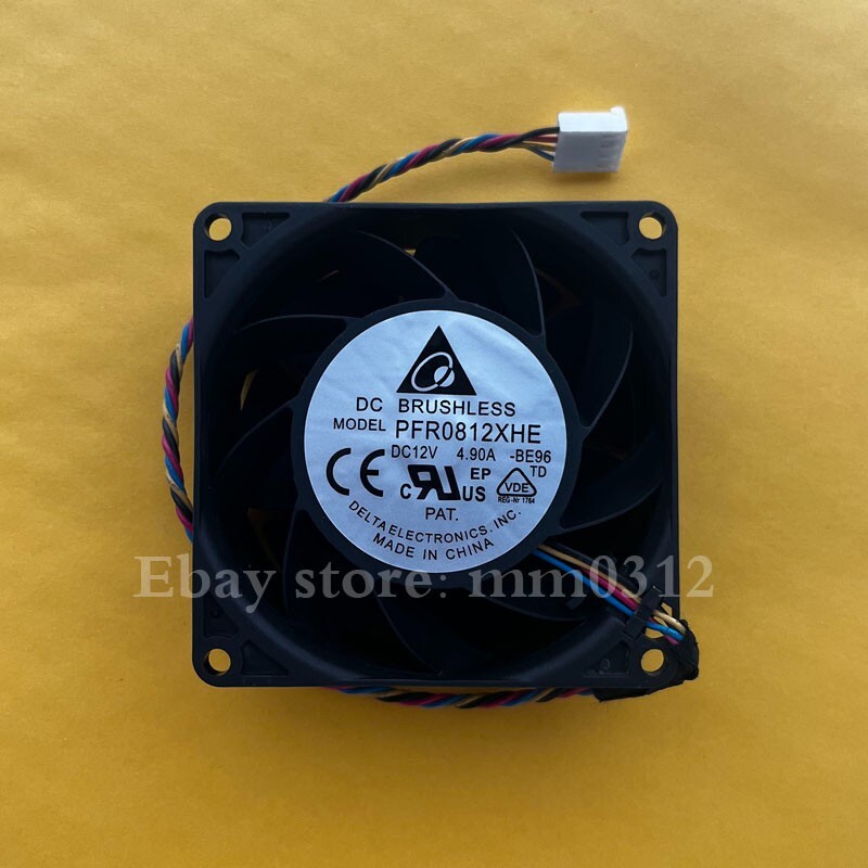 1pcs DELTA PFR0812XHE 8CM 8038 12V 4.9A 4wire Cooling fan