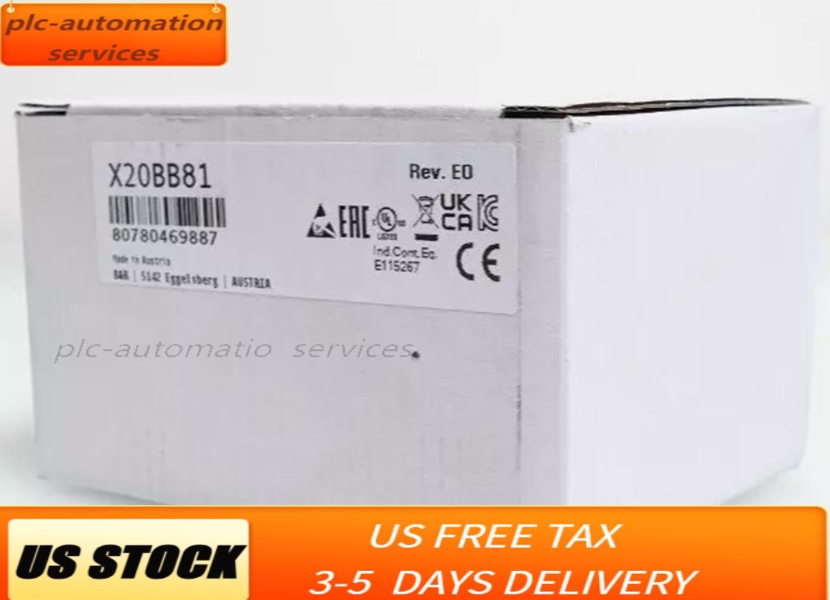 US Free TAX New B&R X20BB81 PLC Module X20 BB 81