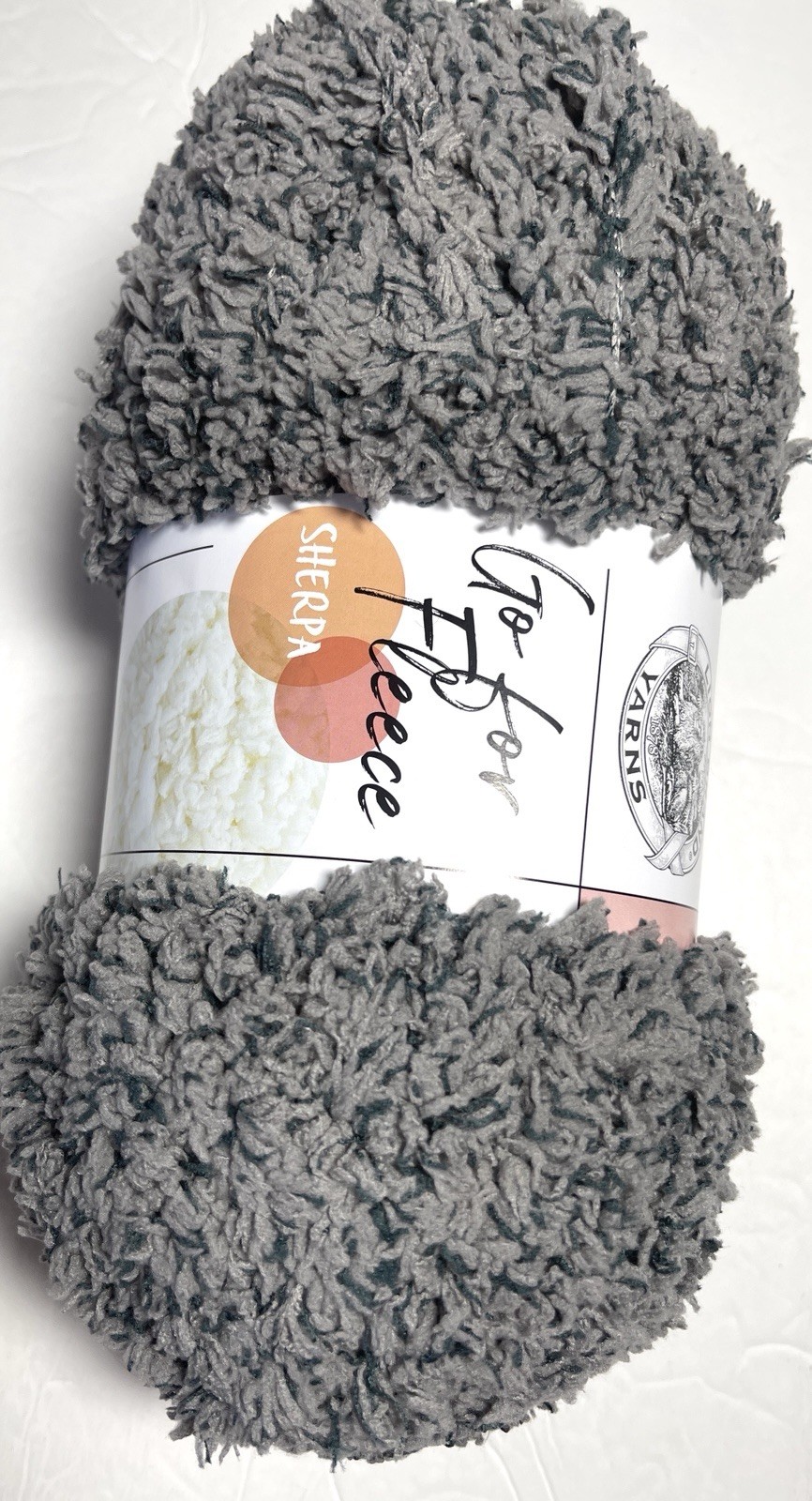 LION BRAND GO FOR FLEECE SHERPA- 1PK. STONE. I COMBINE SHIPPING. See Details.