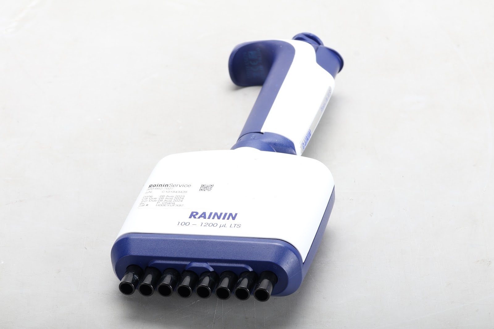 Rainin Pipet-Lite XLS L-1200 XLS, 100-1200uL 8-Channel Pipette