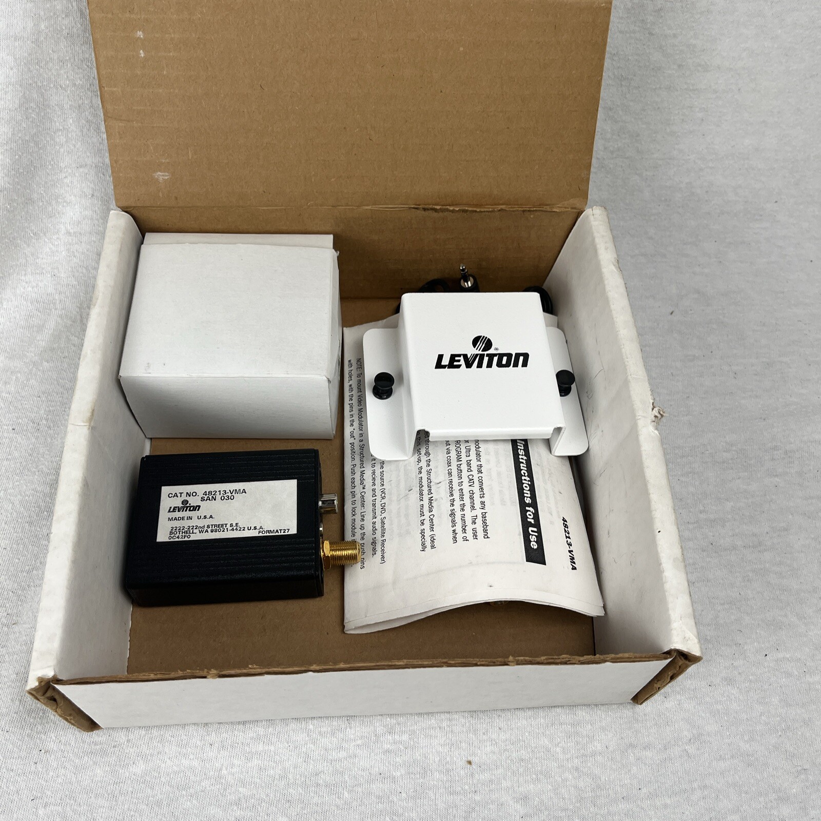 Leviton 48213-VMA Structured Media Center - Video Modulator