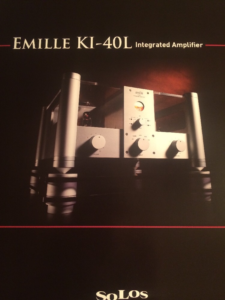 Emille KI-40L Solos Integrated Amplifier Cut Sheet Brochure RARE!!