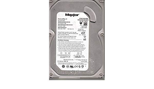 STM3160815AS, 6RA, SU, PN 9DS132-560, FW 3.AAC, Maxtor 160GB SATA 3.5 Hard Drive