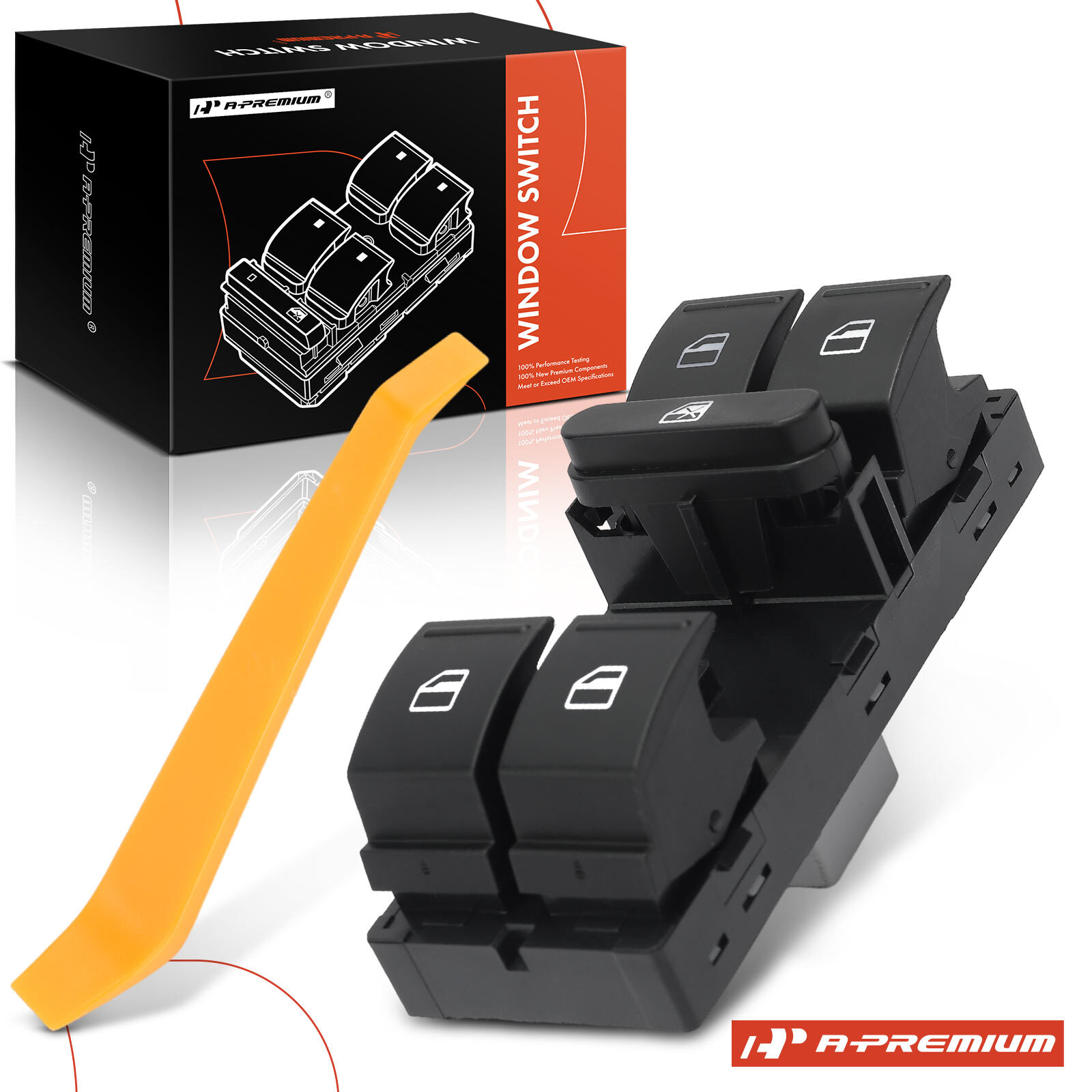 A-Premium Front Left Power Window Switch for Volkswagen Golf Jetta Passat Tiguan