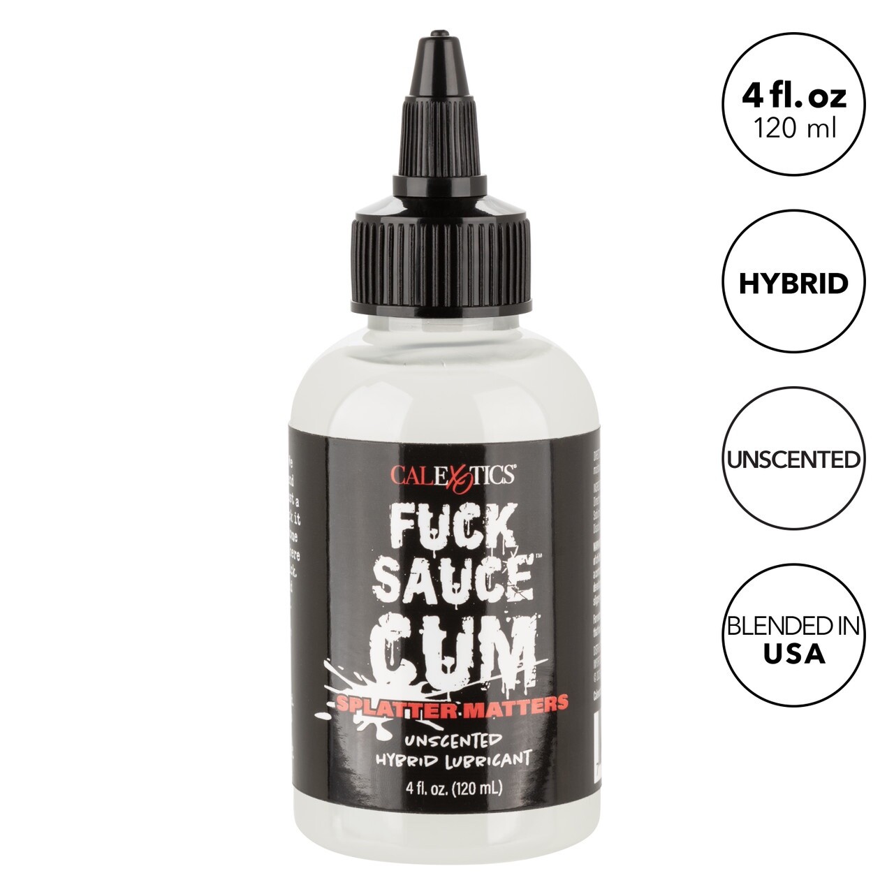 F**k F Sauce Jizz Cum Lube Unscented Hybrid Water/Silicone-based Lubricant 4 oz