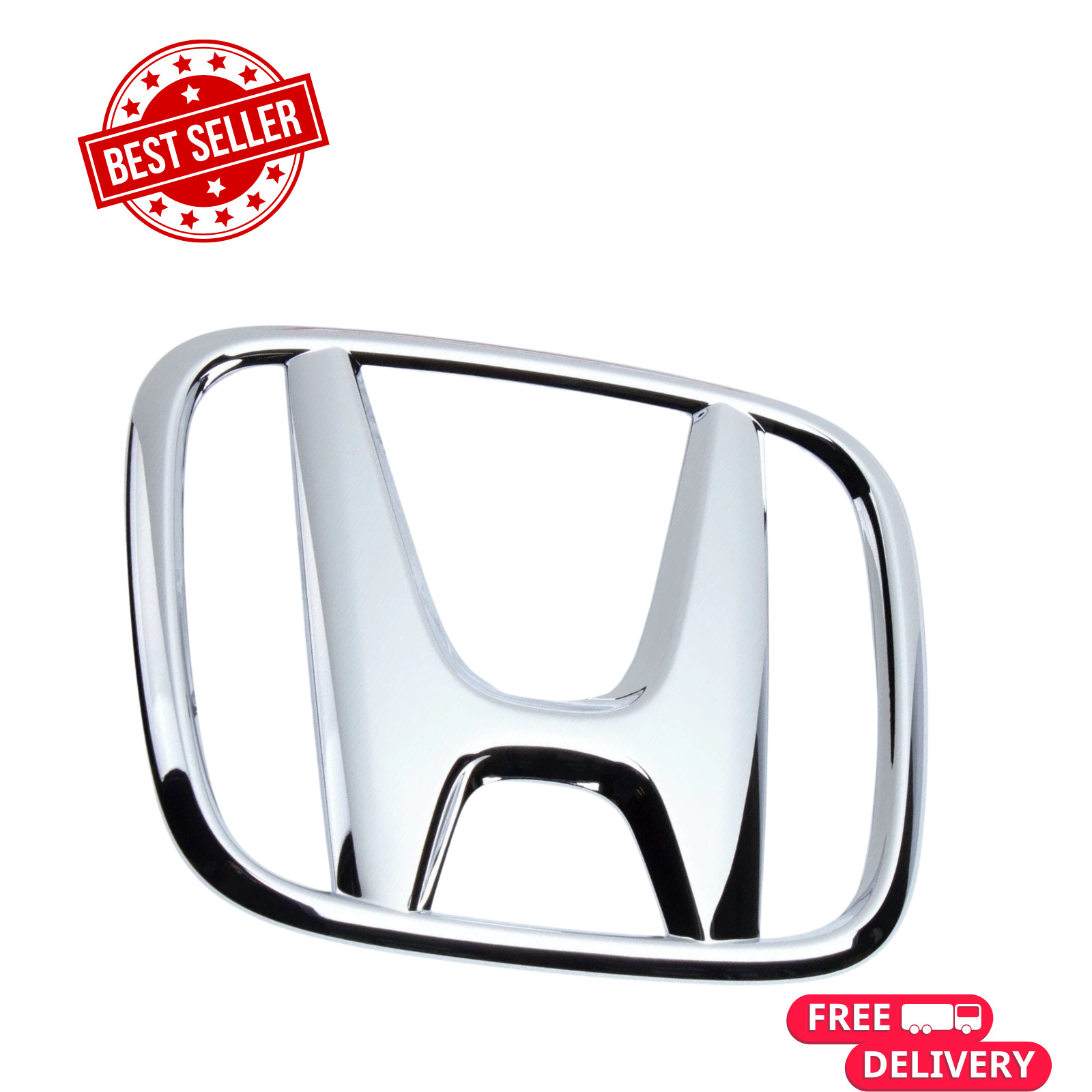Honda Civic 4Dr Sedan Fit Front Grille H Emblem 75700-TF0-000 Fast Shipping