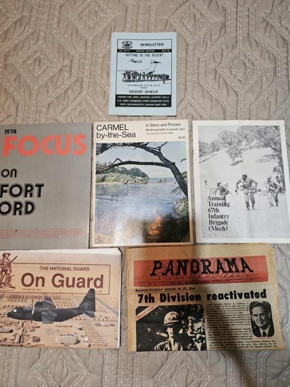 Lot of 7 Vintage Military Periodicals 70s Through 90s