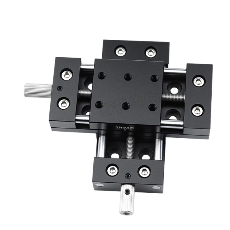 XY-Axis Manual Fine-Adjustment Displacement Slide Axis Feed Screw Platform