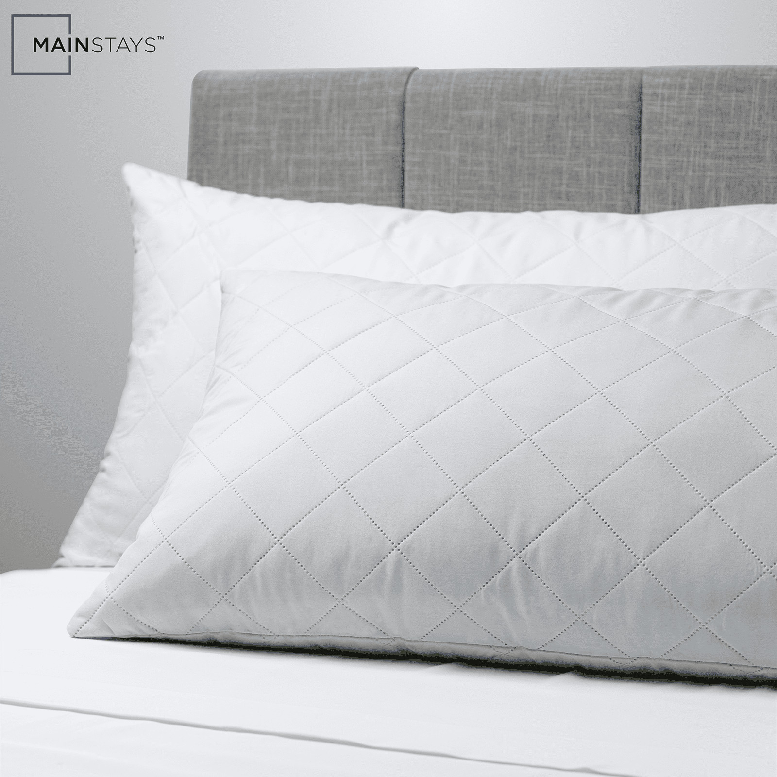 (4 pack ™ Memory Foam Cluster Bed Pillow Standard Queen