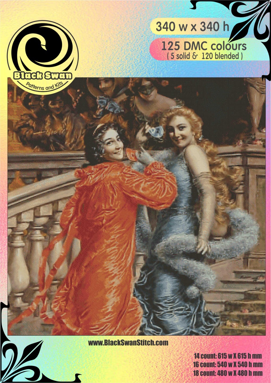 Off to the Masquerade 738 - Chart Counted Cross Stitch Pattern Xstitch