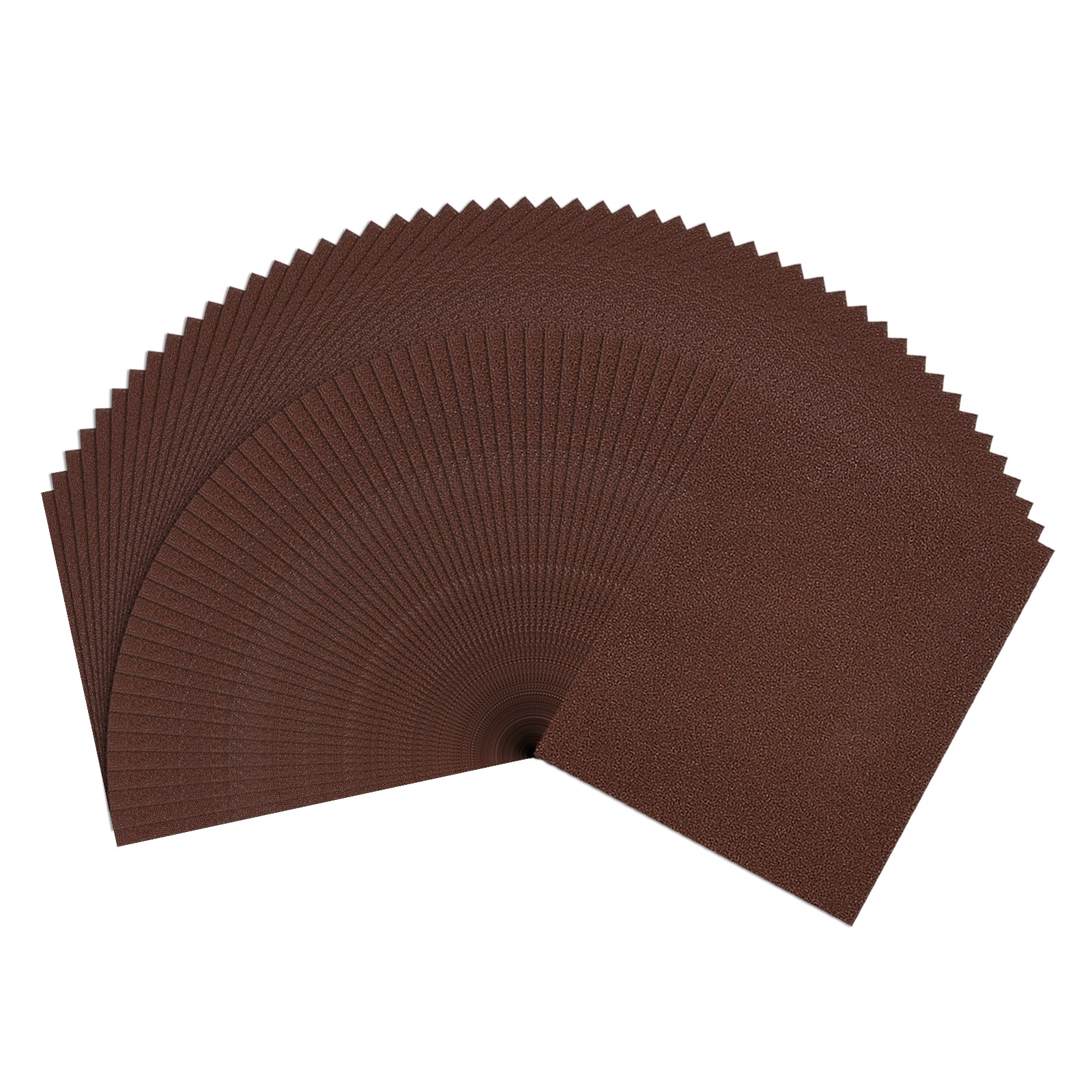 50 Pcs 120 Grit Dry Sandpapers, 9 x 11 Inch Sand Papers, Red