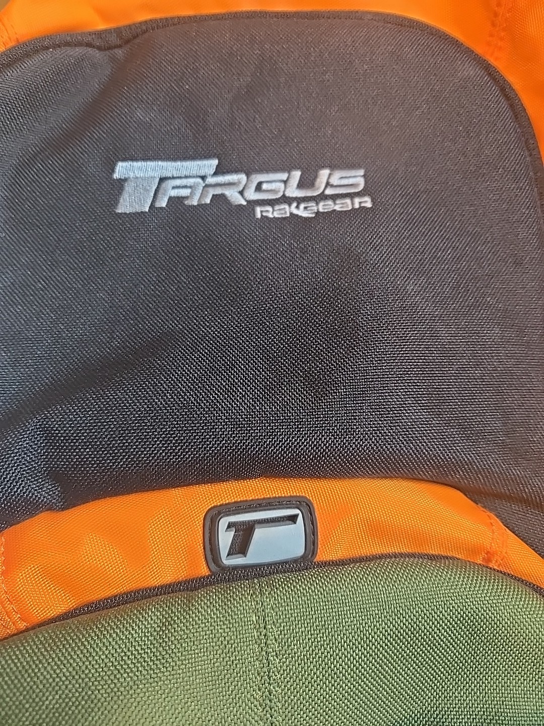 Targus Raqgear Backpack; Model RGK027; Orange/Black