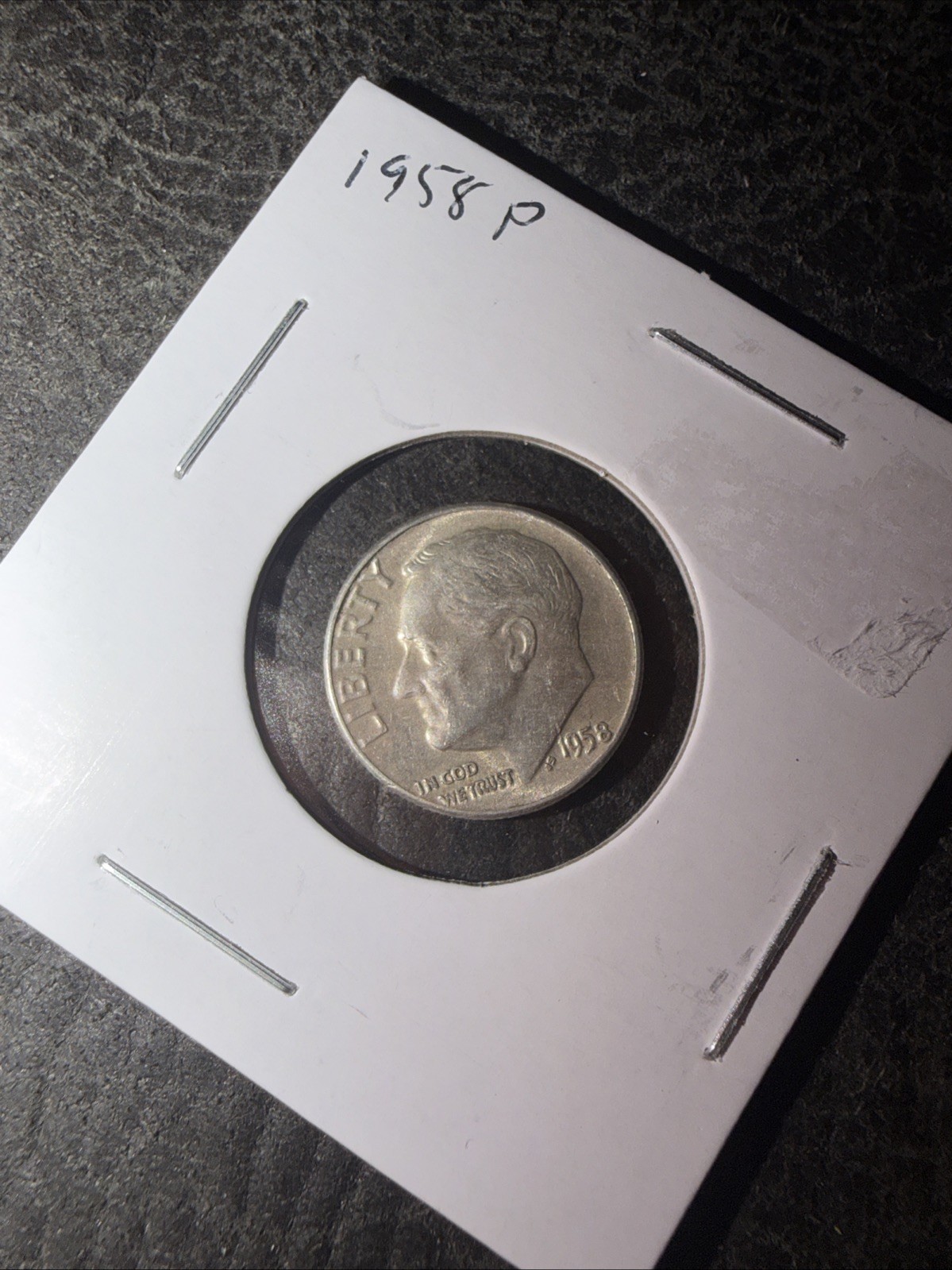 1958 Roosevelt Silver Dime 90%