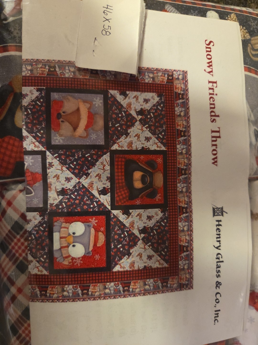 Henry Glass Snowy Friends Throw
