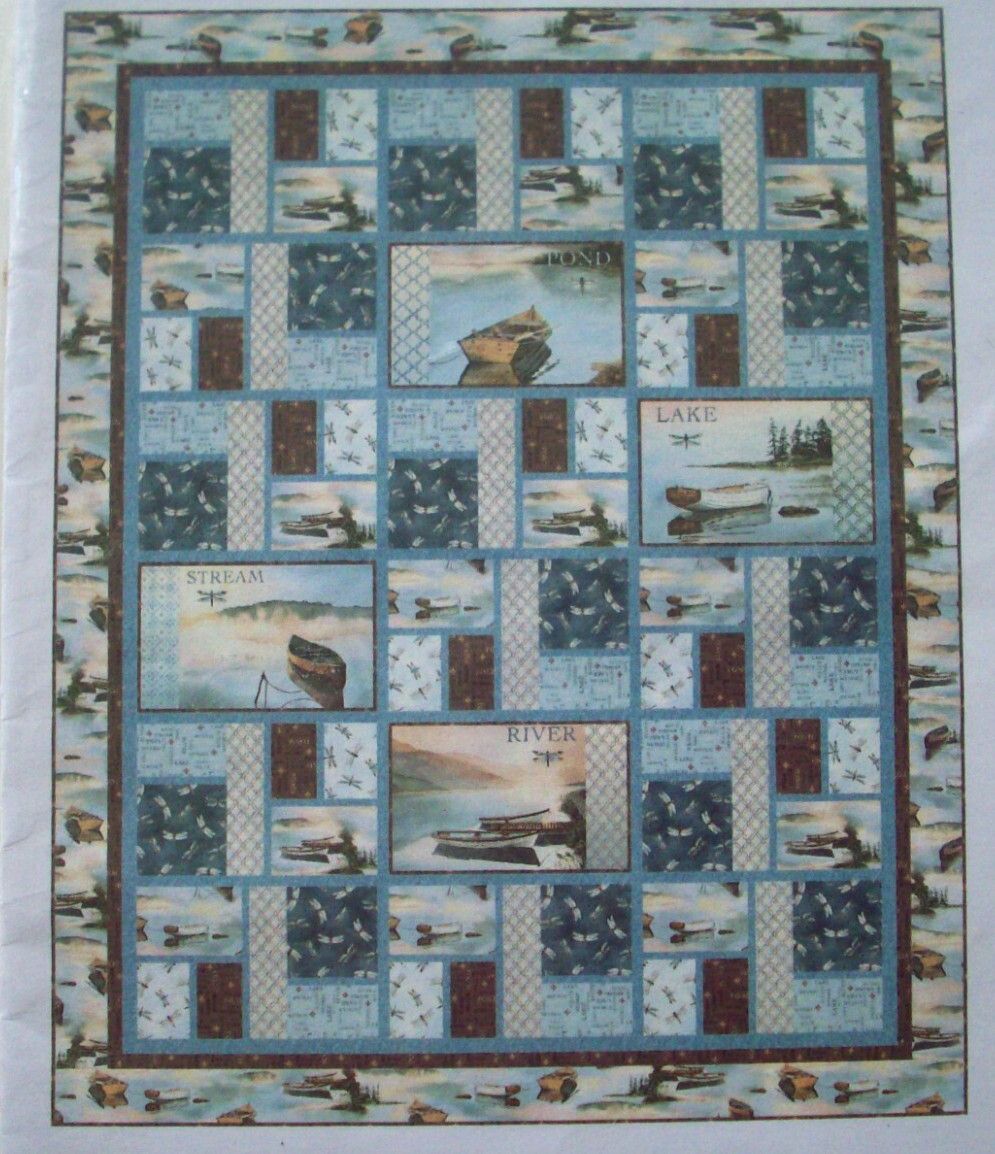 Tranquilty  pieced quilt pattern *A13