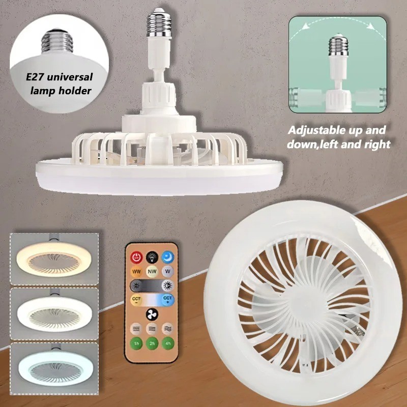 Dimmable Ceiling Fan with Lights and Remote Socket Fan light with Dimmable Led