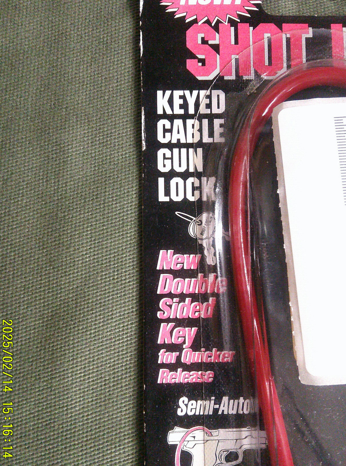 Shot Lock - Keyed Cable Firearm Lock (NEW)