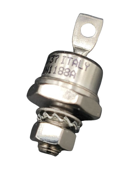 1N1188A 	DIODE STANDARD 400V 40A DO5 Chassis mount recitifier stud
