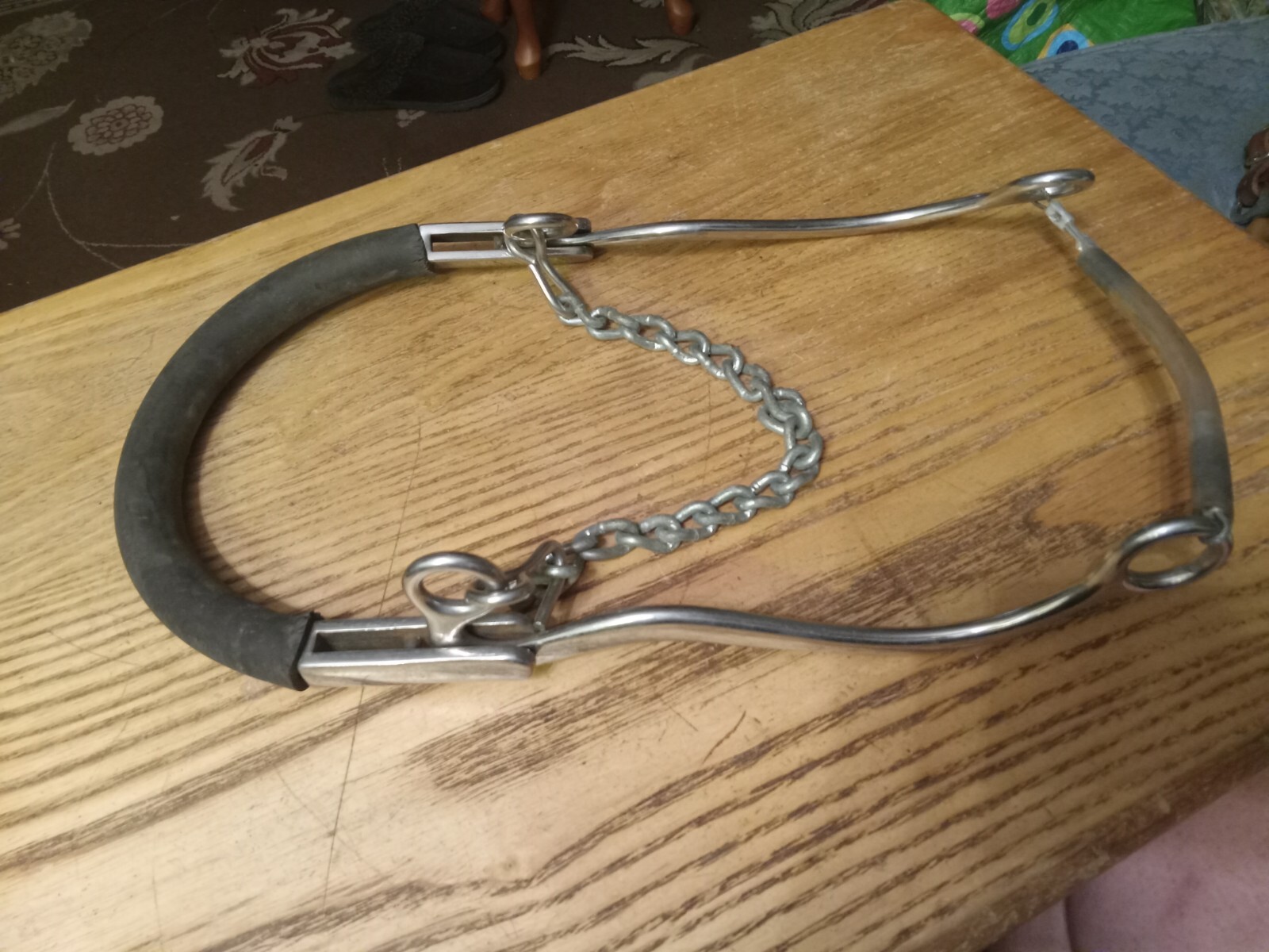Used Western Mechanical Hackamore Reinsman 953 stainless steel