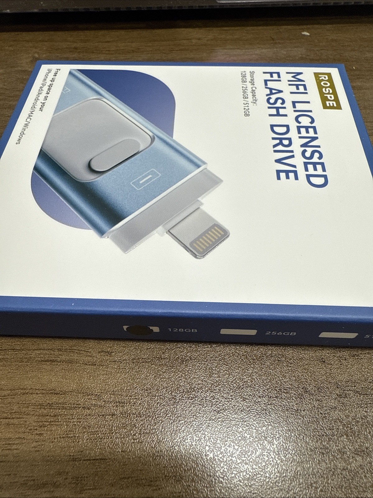 MFI Certified 128GB Lightning/TypeC Flash Drive Memory Stick