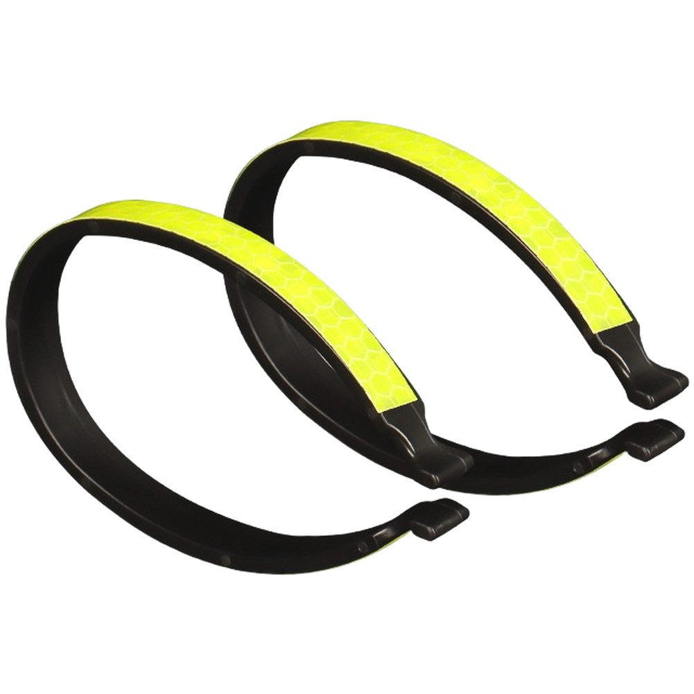 Night For Cycling Safety Clip Ring Reflective Yellow for Pants 10.1cm Size
