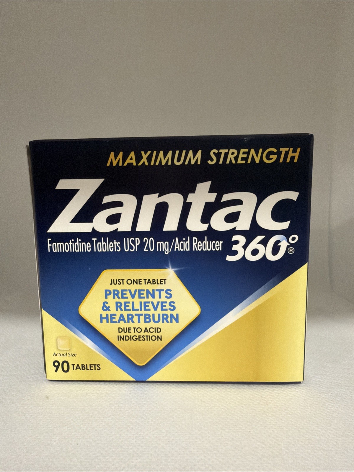 ZANTAC 360 Maximum Strength Acid Reducer (90 Count Box) Exp 02/2027