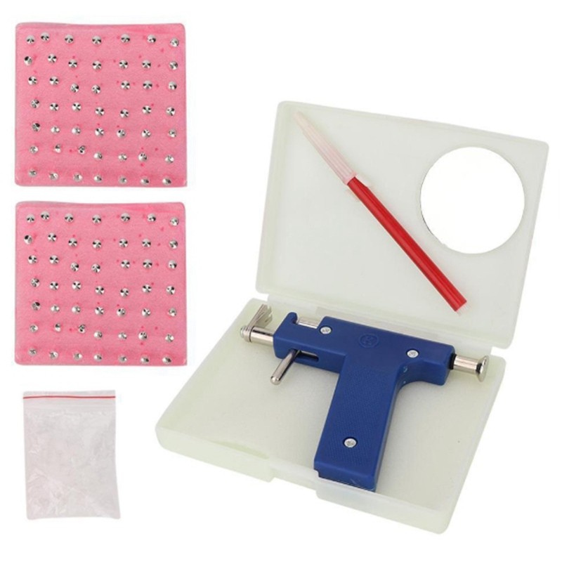 Stainless Steel Body Piercing Tool Kit Professional Ear Nose Navel Piercing9964
