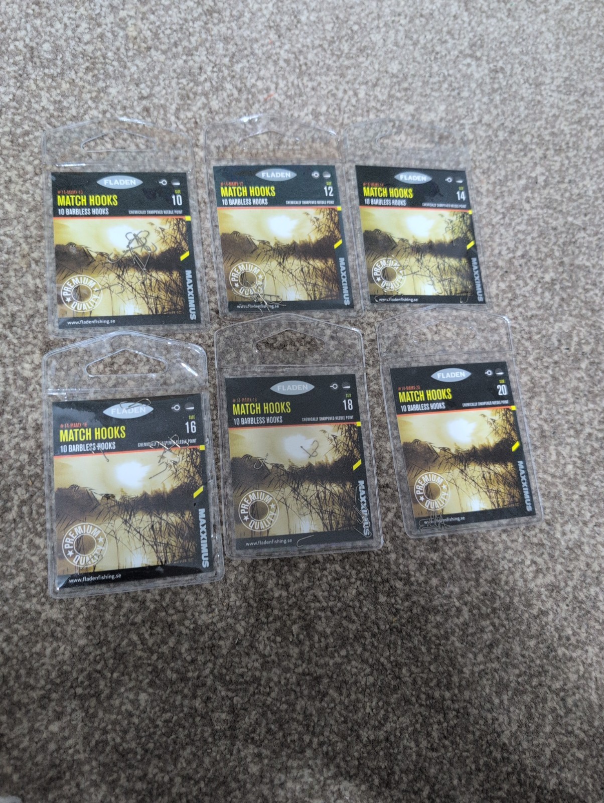 fishing hooks barbless 6 Packs As Seen