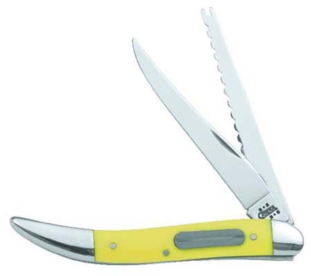 CASE XX KNIVES YELLOW SYNTHETIC FISHING KNIFE 320094 F SS (120) POCKET KNIFE
