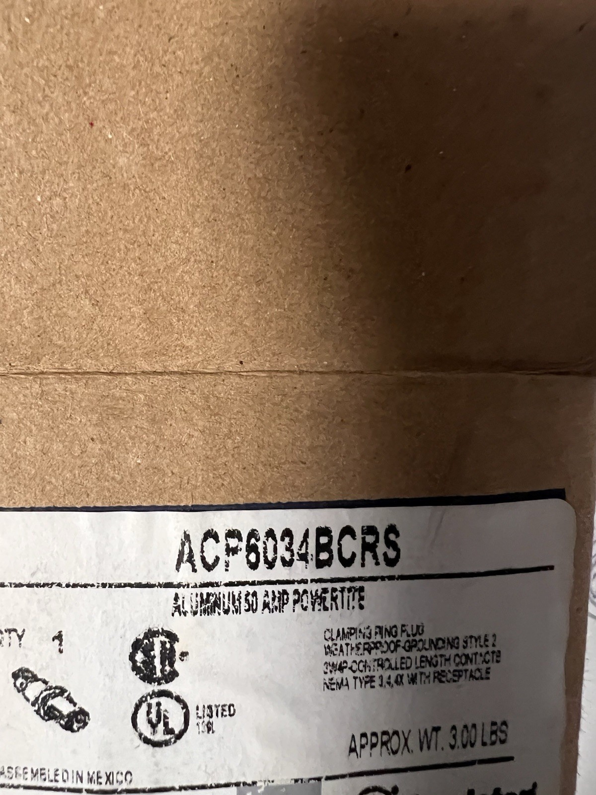 ACP6034BCRS Appleton Plug
