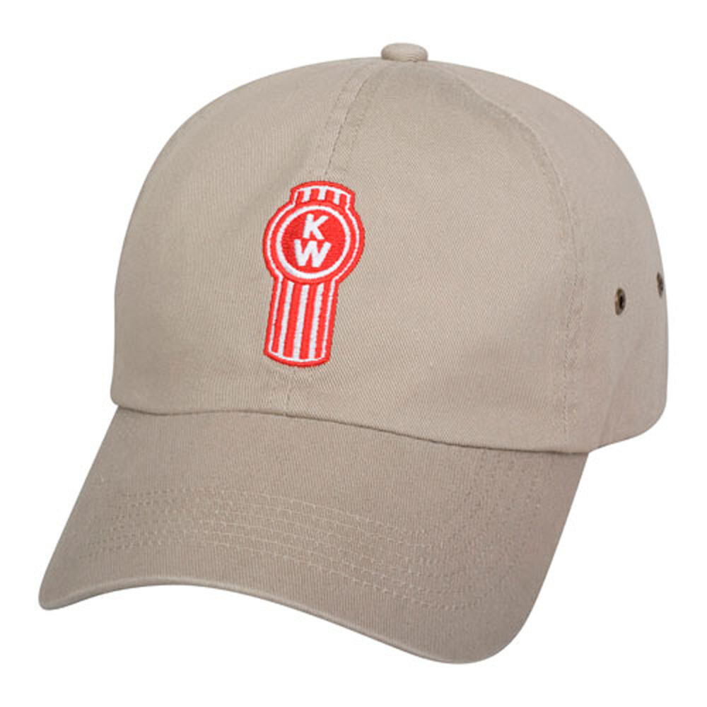 Kenworth Trucks Khaki Low Crown Cap Unstructured Casual Tan KW Bug Hat