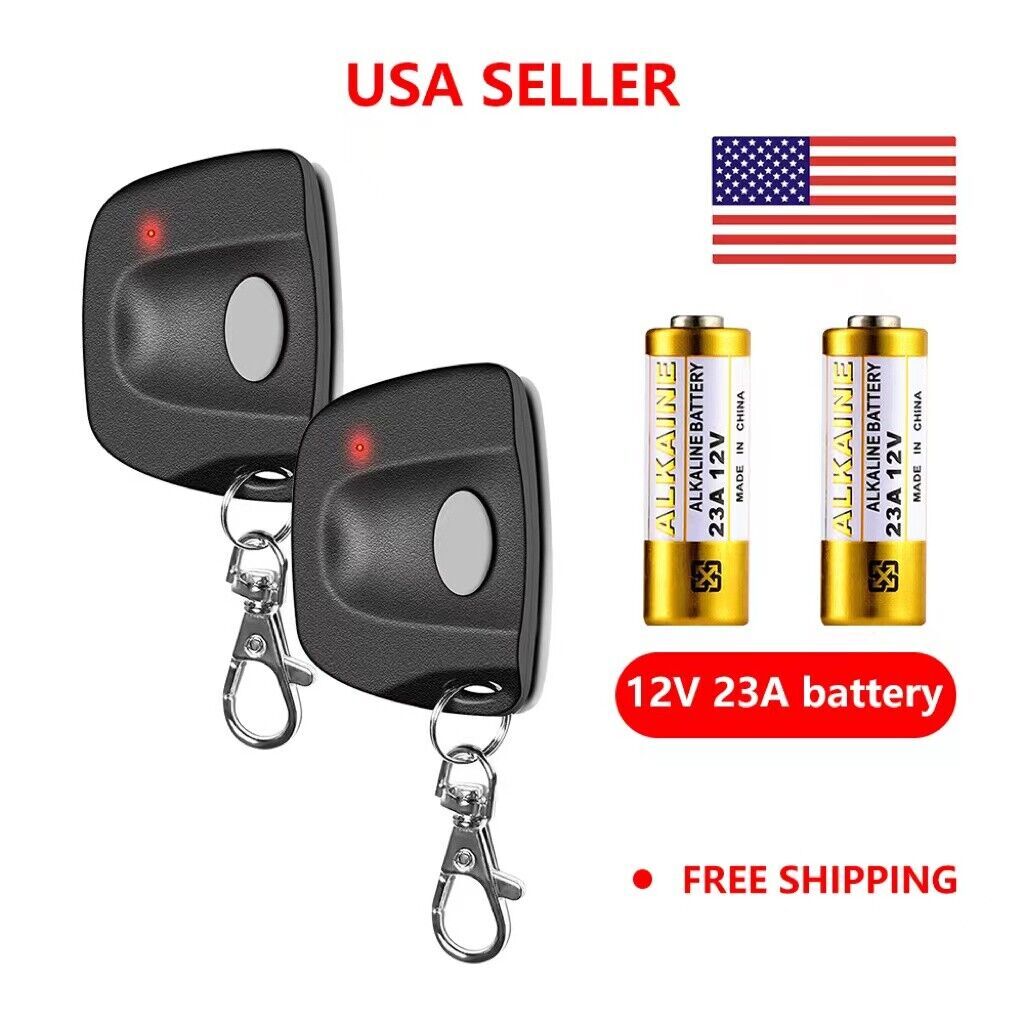 4x Linear Multicode Gate Opener Remote 300MHZ 10 Dip Switch Mini Keychain