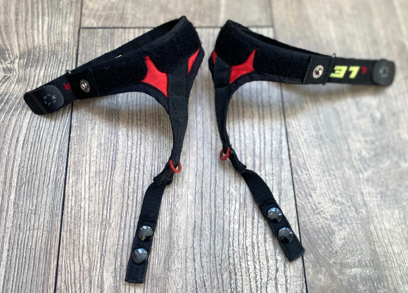 LEKI TRIGGER POWER STRAP S/M/L Black Red Red Yellow RARE old shape