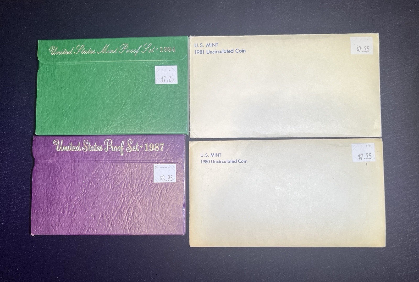 1980 & 1981 US Mint Uncirculated Coin Sets + 1987 & 1994 Proof Sets OGP Lot
