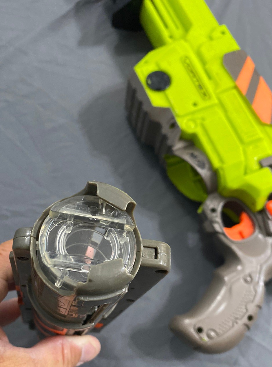 Nerf Vortex Lumitron Disc Blaster Untested And Nerf Disc Blaster Pistol